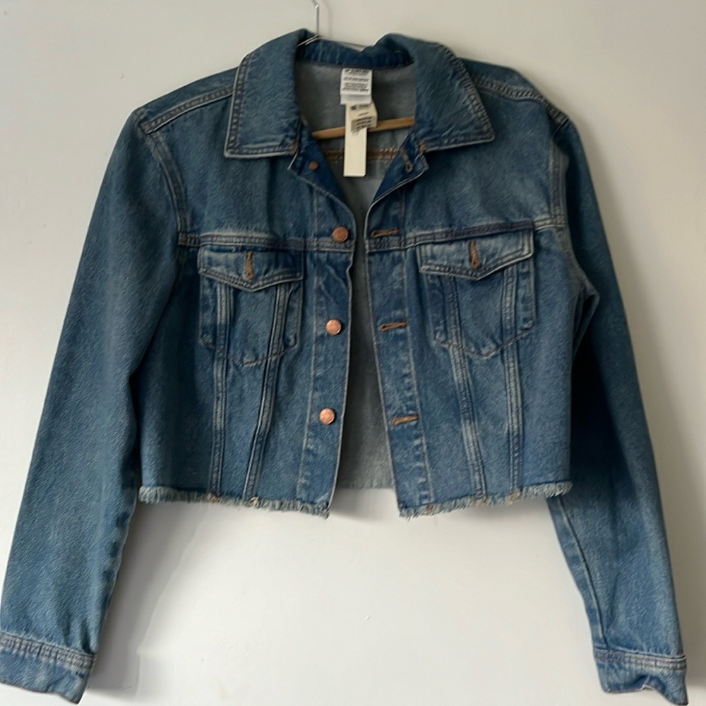 Victoria secret Jean jacket cropped